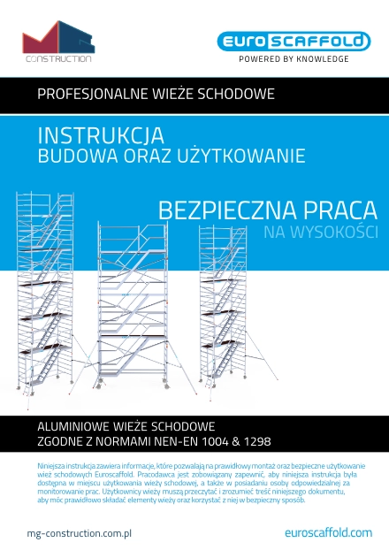 Instrukcja montażu, demontażu oraz użytkowania wież schodowych